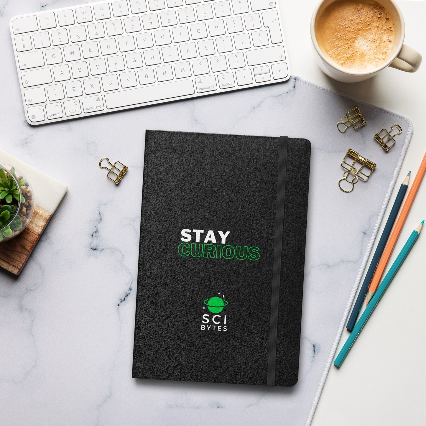 Hardcover Stay Curious Notebook