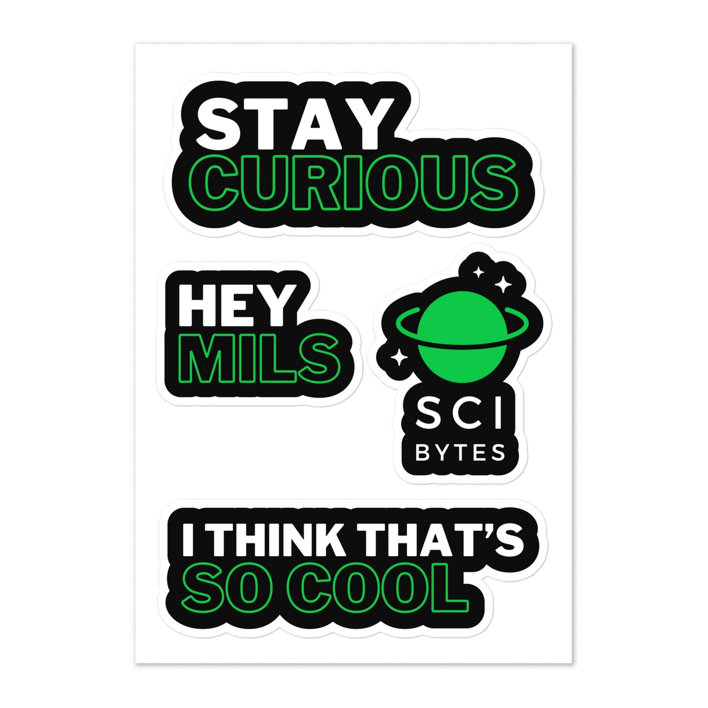 SciBytes Sticker Sheet