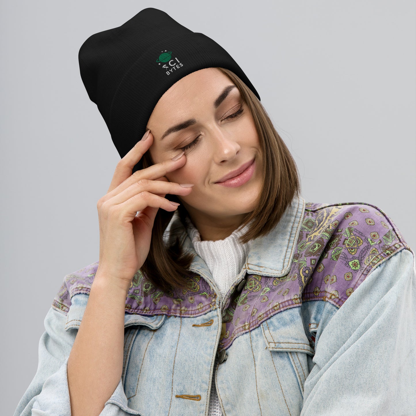 Embroidered SciBytes Beanie